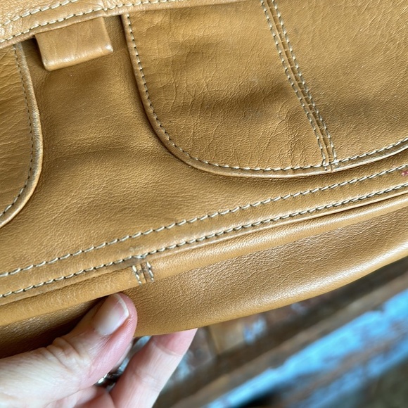 Fossil Everyday Half Flap Cognac Crossbody Handbag - Picture 4 of 13